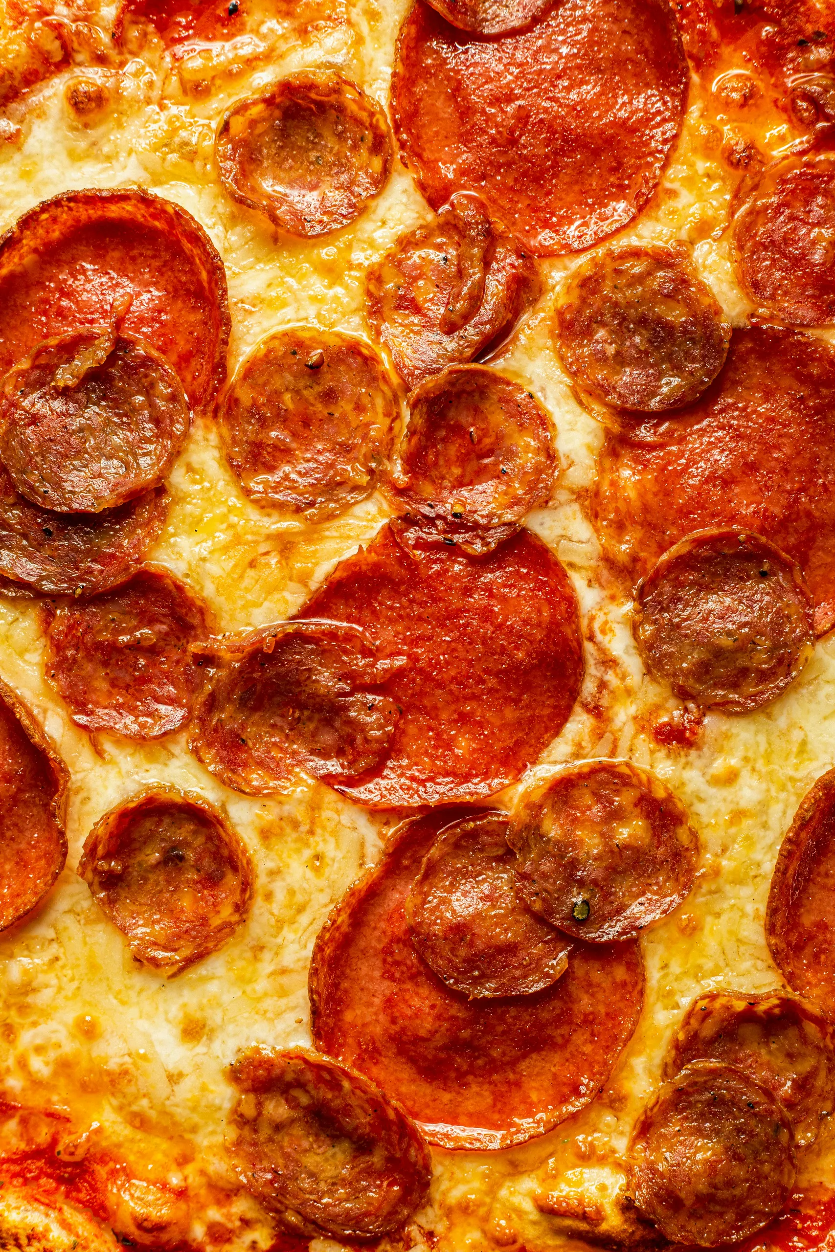 Pizza pepperoni z bliska